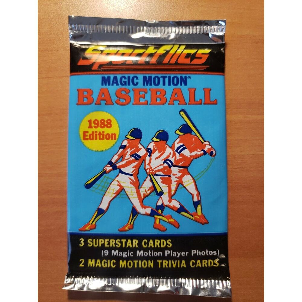 1988 Sportflics Magic Motion Baseball Cards Trading Pack - Sealed